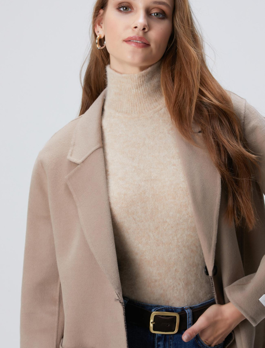 Network Kadın Limited Vizon Yün Karışımlı Ceket Network Kadın Limited Vizon Yün Karışımlı Ceket