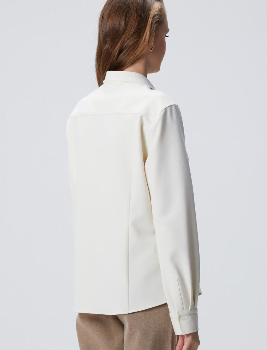 Network Kadın Kırık Beyaz Dış Gömlek Network Kadın Kırık Beyaz Dış Gömlek