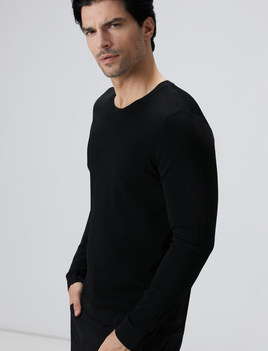 Network Erkek N-Tech Lacivert Basic Triko Kazak Network Erkek N-Tech Lacivert Basic Triko Kazak