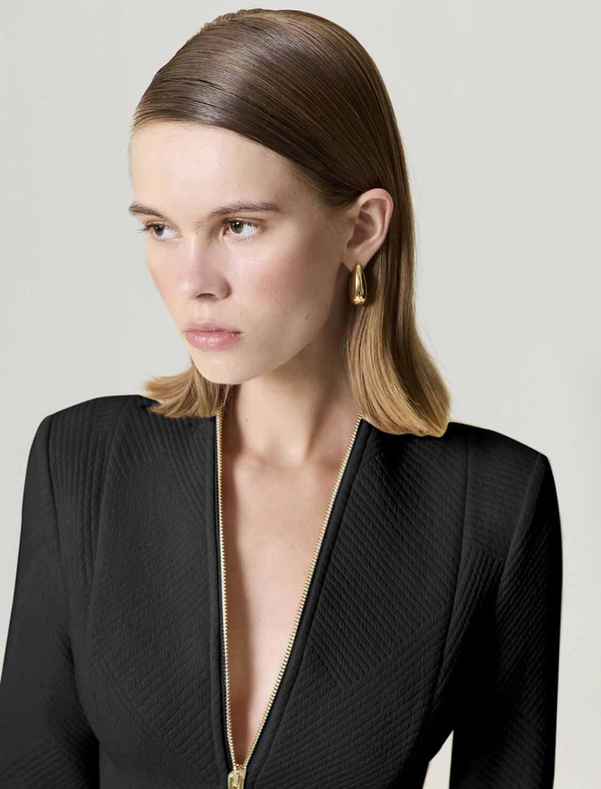 Fermuar Tasarımlı Bluz Fermuar Tasarımlı Bluz