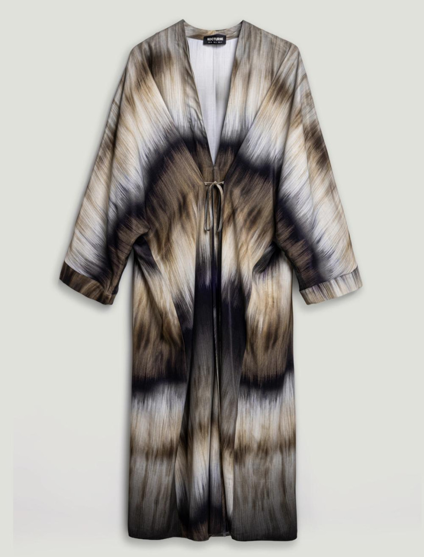 Batik Desenli Maxi Elbise Batik Desenli Maxi Elbise