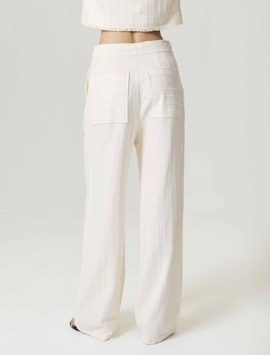 Şerit Fırfırlı Pantolon Şerit Fırfırlı Pantolon