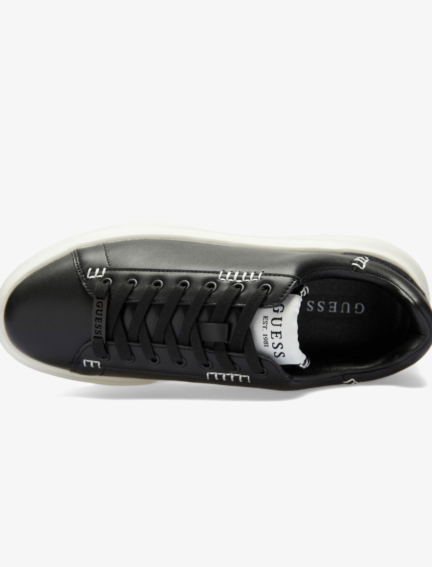 Guess Elba Deri Erkek Siyah Sneaker Guess Elba Deri Erkek Siyah Sneaker