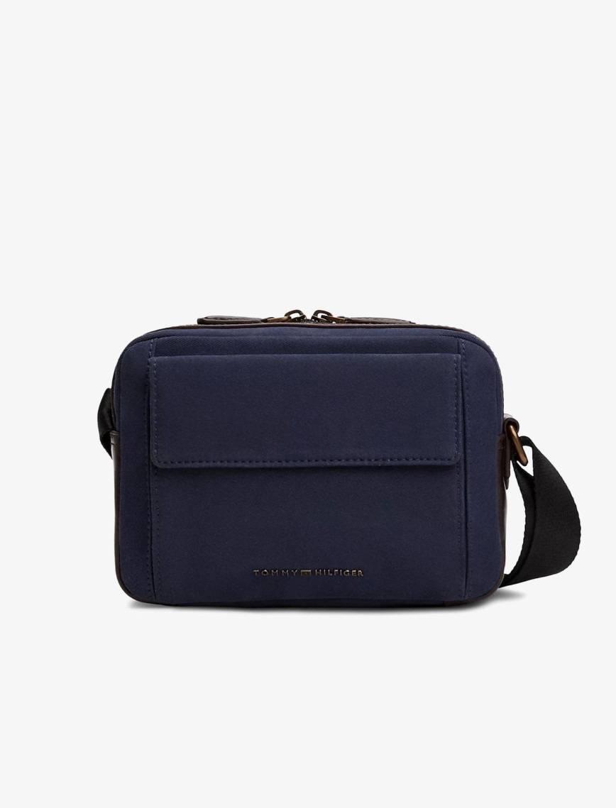 Tommy Hilfiger Casual Prep Erkek Mavi Çapraz Çanta