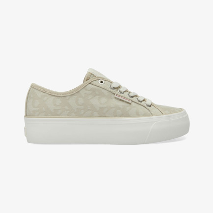 Calvin Klein Vulc Flat Jacquard  Kadın Bej Sneaker