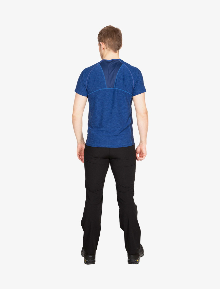 Trespass Cooper Dlx Active Erkek Mavi Antrenman T-Shirt Trespass Cooper Dlx Active Erkek Mavi Antrenman T-Shirt