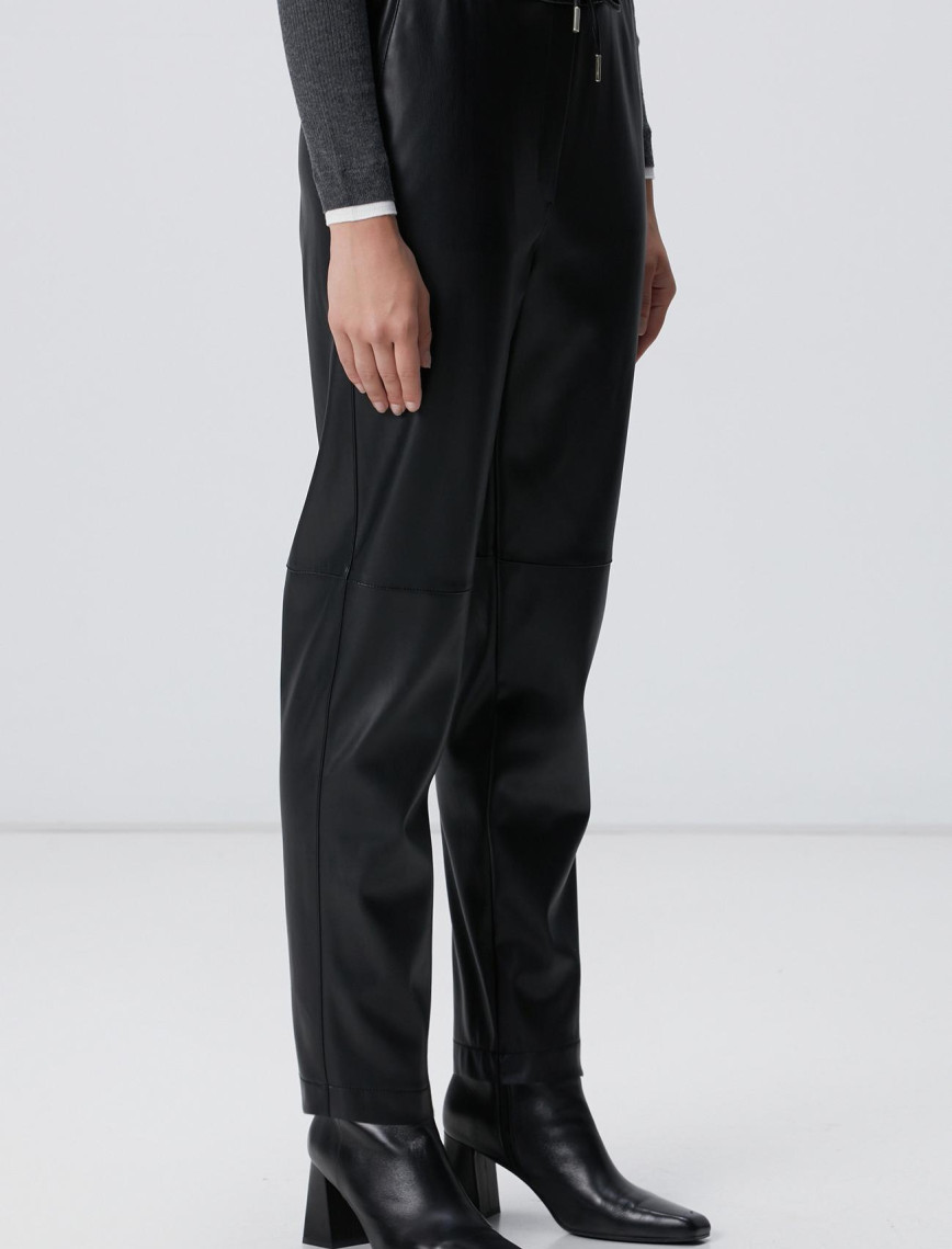 Network Kadın Siyah Vegan Deri Pantolon Network Kadın Siyah Vegan Deri Pantolon