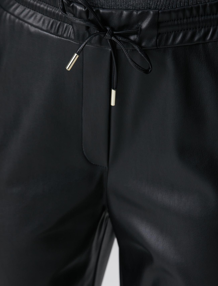 Network Kadın Siyah Vegan Deri Pantolon Network Kadın Siyah Vegan Deri Pantolon