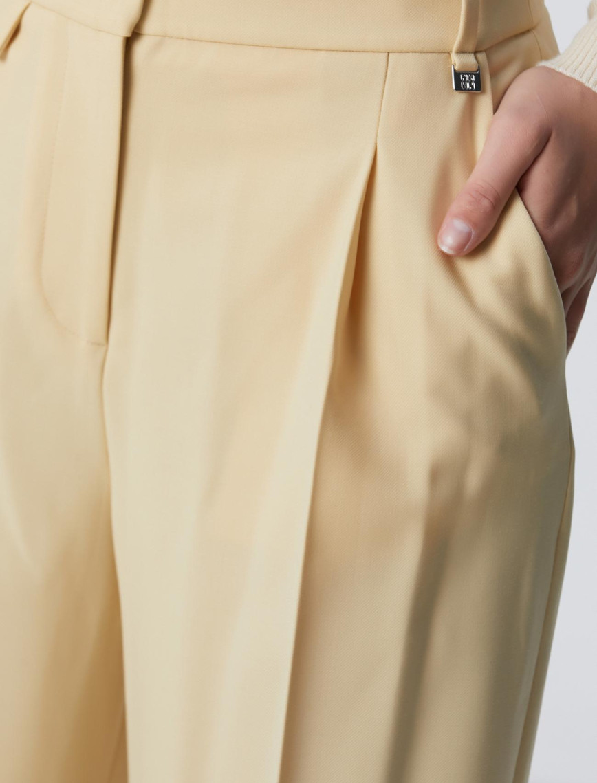 Network Kadın Sarı Yün Karışımlı Pantolon Network Kadın Sarı Yün Karışımlı Pantolon