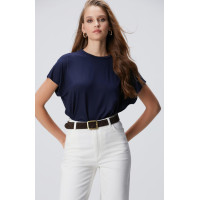 Network Kadın Lacivert Varaklı T-shirt Network Kadın Lacivert Varaklı T-shirt