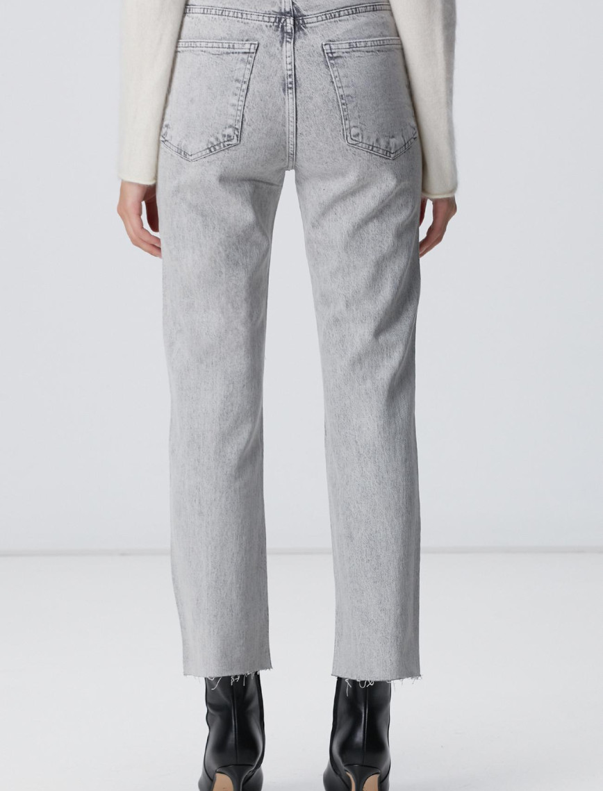 Network Kadın Açık Gri Taşlı Denim Pantolon Network Kadın Açık Gri Taşlı Denim Pantolon