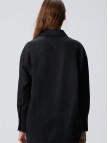 Network Kadın Siyah Roba Dikiş Detaylı Oversized Gömlek Network Kadın Siyah Roba Dikiş Detaylı Oversized Gömlek