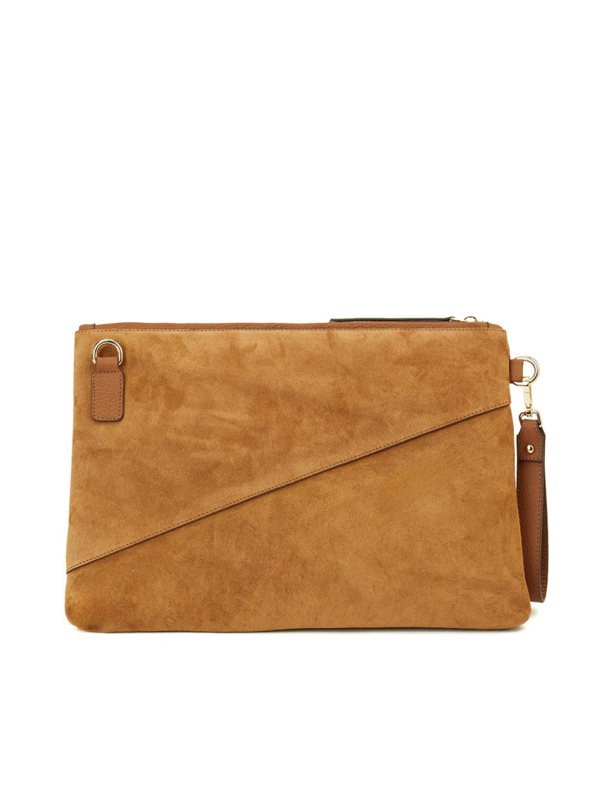 Network Kadın Taba Püsküllü Süet Clutch Network Kadın Taba Püsküllü Süet Clutch