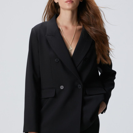 Network Kadın Siyah Yün Karışımlı Ceket Network Kadın Siyah Yün Karışımlı Ceket