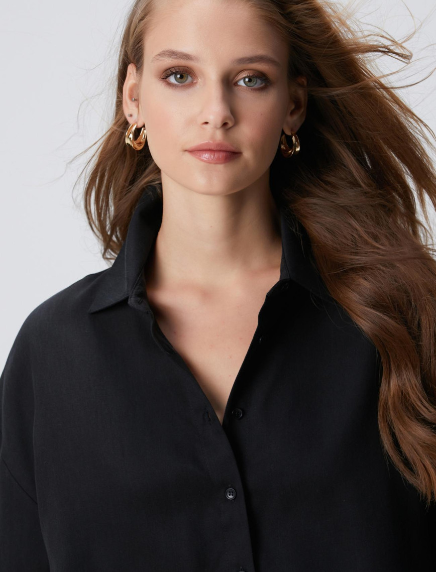 Network Kadın Siyah Gömlek Network Kadın Siyah Gömlek