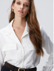 Network Kadın Kırık Beyaz Gömlek Network Kadın Kırık Beyaz Gömlek