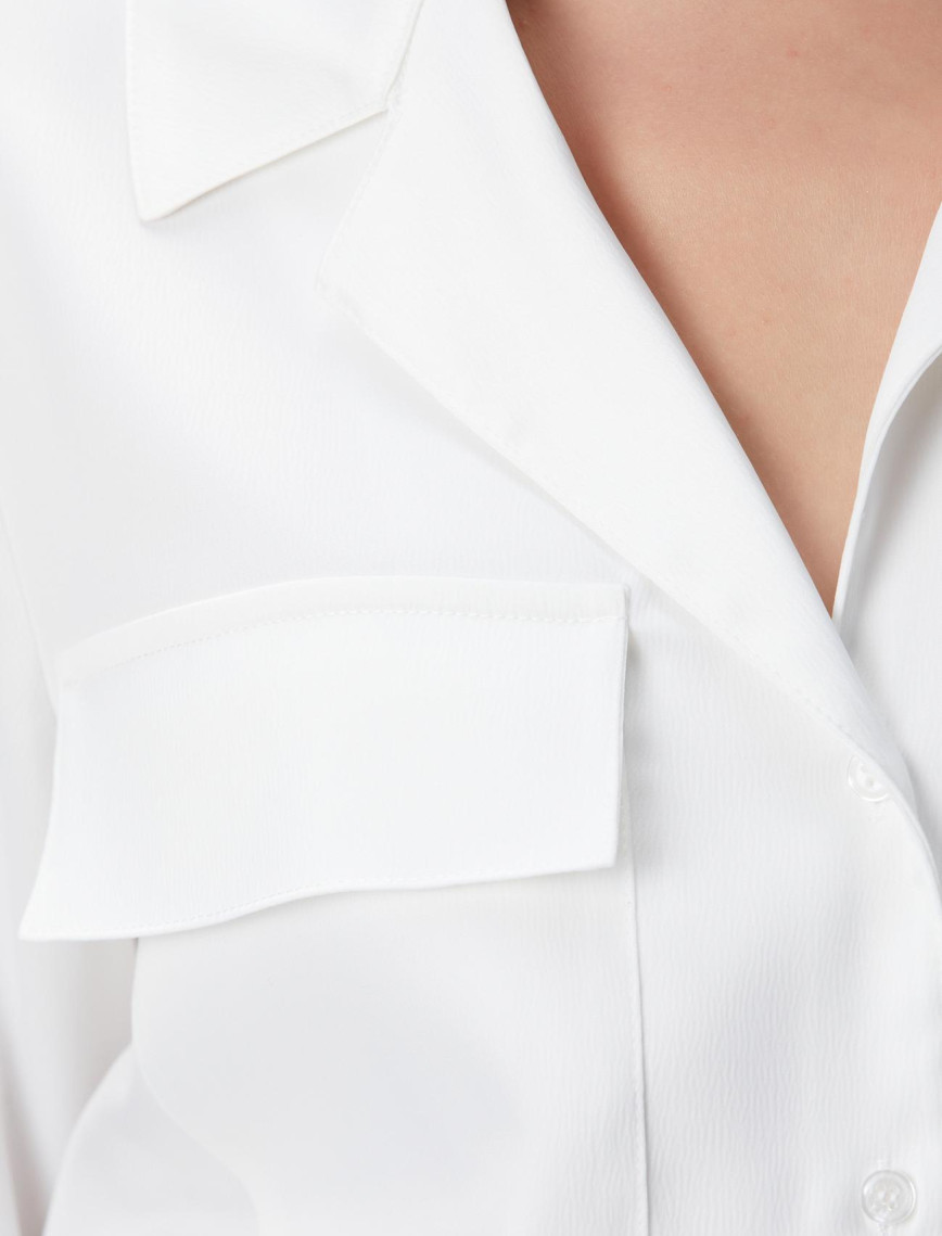 Network Kadın Kırık Beyaz Gömlek Network Kadın Kırık Beyaz Gömlek