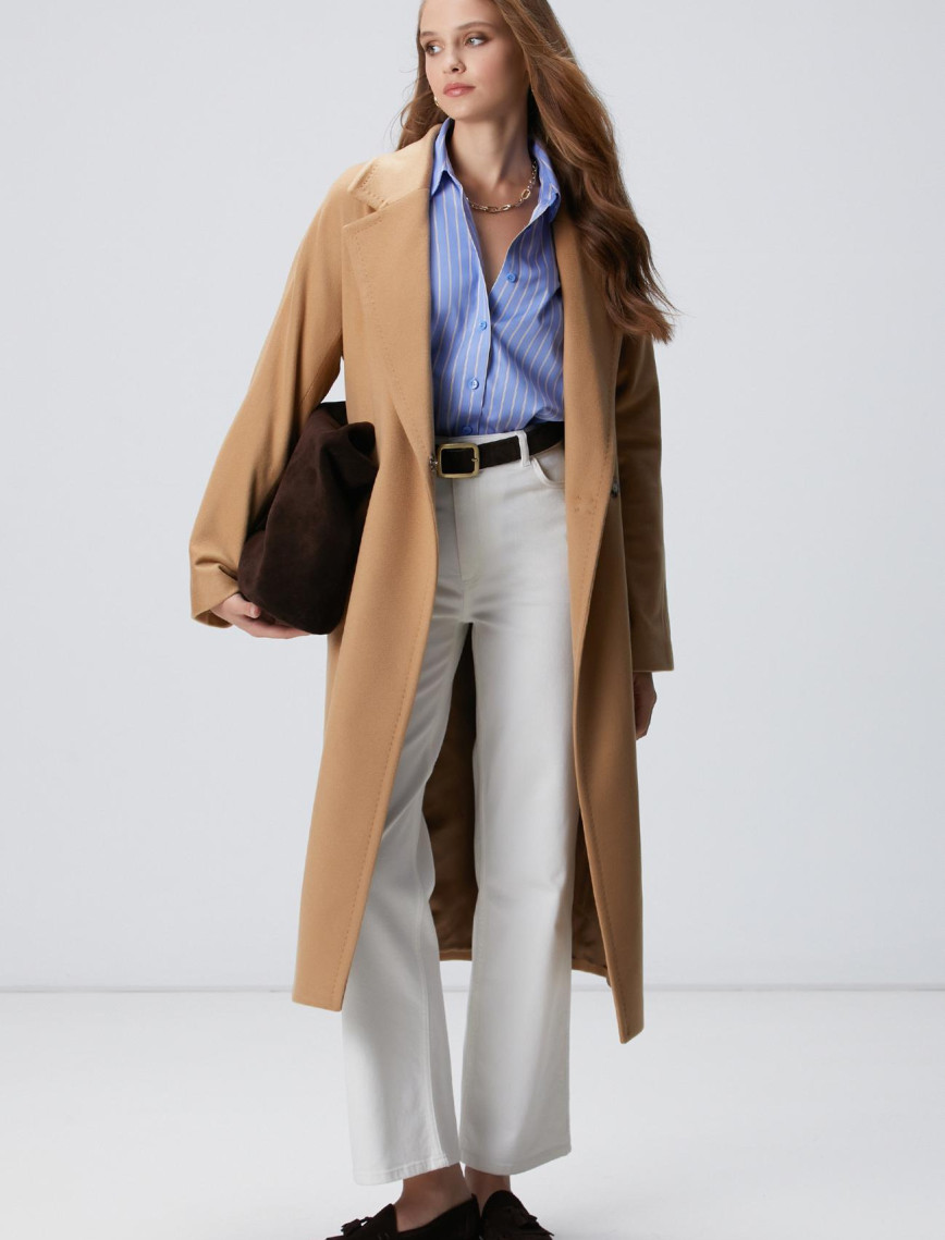 Network Kadın Camel Limited Kaşmir Palto Network Kadın Camel Limited Kaşmir Palto