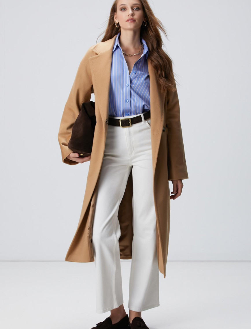 Network Kadın Camel Limited Kaşmir Palto Network Kadın Camel Limited Kaşmir Palto