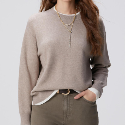 Network Kadın Vizon Melanj Yün Karışımlı Oversize Triko Kazak Network Kadın Vizon Melanj Yün Karışımlı Oversize Triko Kazak