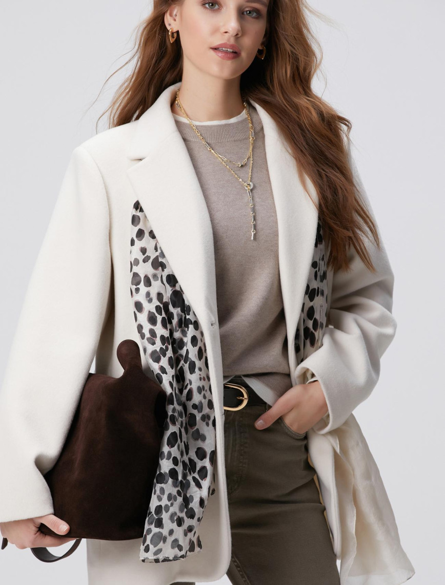 Network Kadın Vizon Melanj Yün Karışımlı Oversize Triko Kazak Network Kadın Vizon Melanj Yün Karışımlı Oversize Triko Kazak