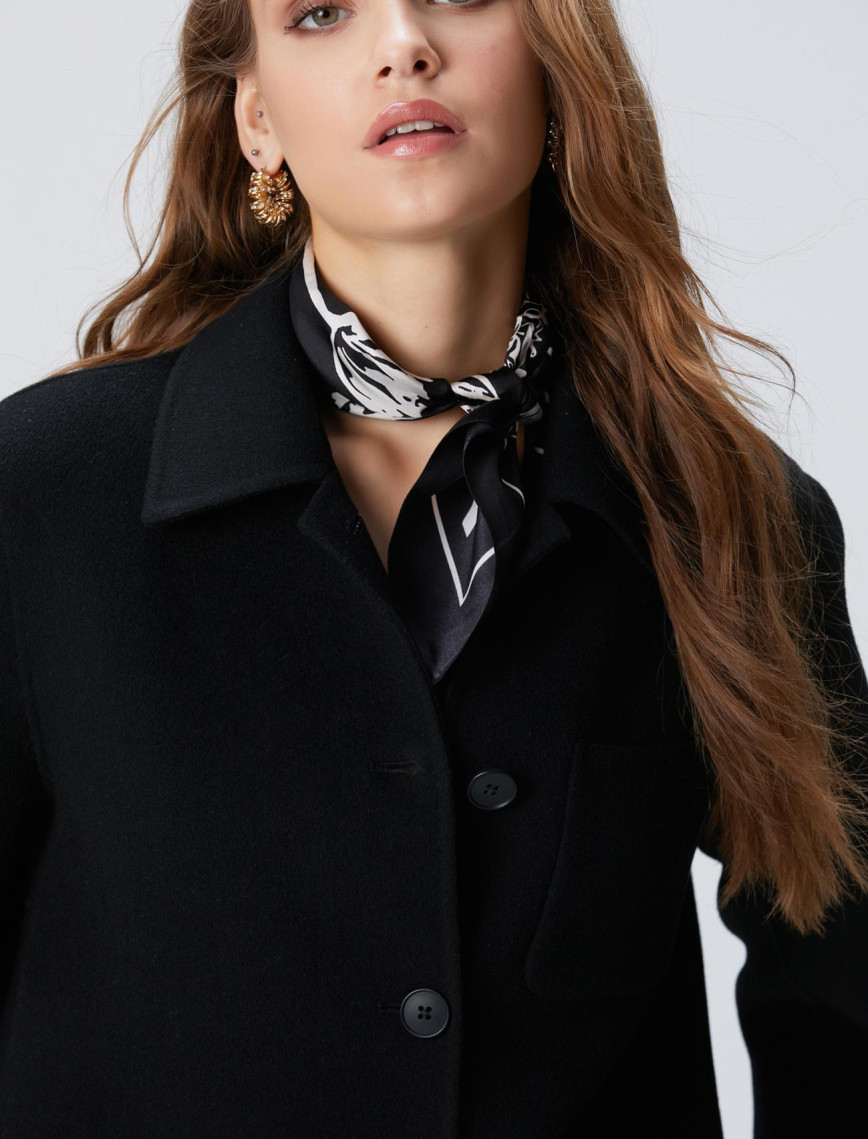 Network Kadın Limited Siyah Yün karışımlı Astarsız Ceket Network Kadın Limited Siyah Yün karışımlı Astarsız Ceket