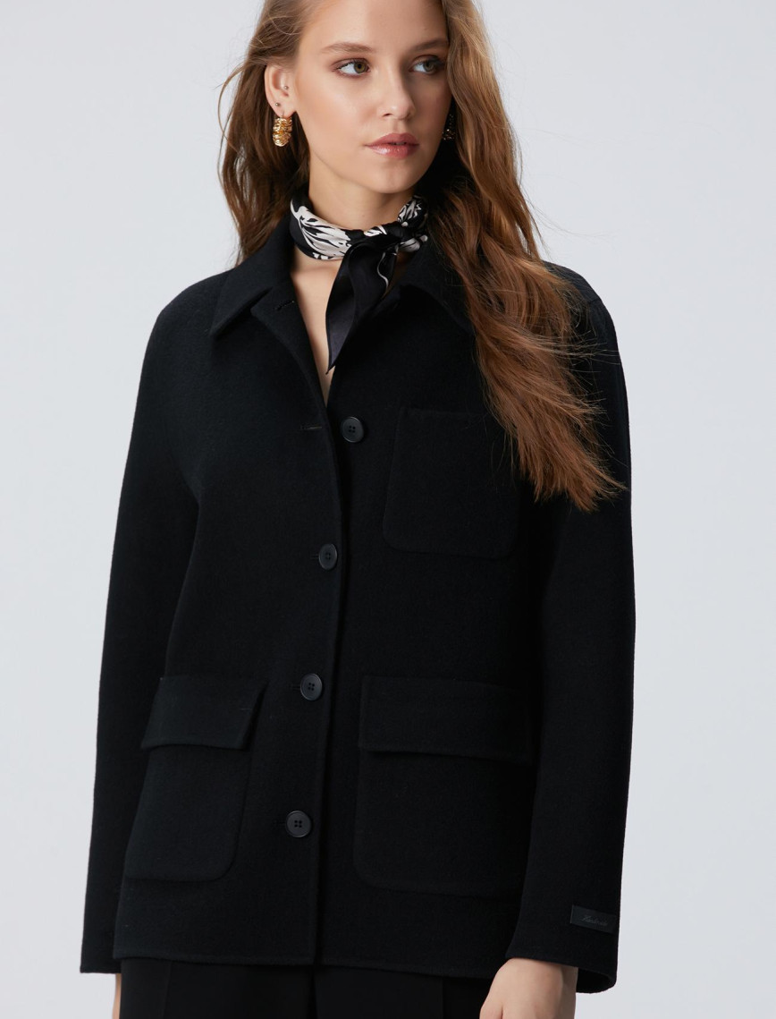 Network Kadın Limited Siyah Yün karışımlı Astarsız Ceket Network Kadın Limited Siyah Yün karışımlı Astarsız Ceket