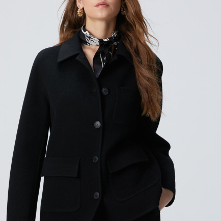 Network Kadın Limited Siyah Yün karışımlı Astarsız Ceket Network Kadın Limited Siyah Yün karışımlı Astarsız Ceket