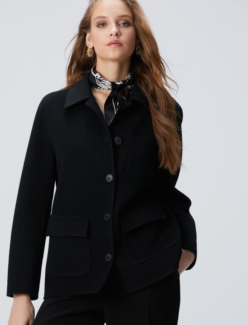 Network Kadın Limited Siyah Yün karışımlı Astarsız Ceket Network Kadın Limited Siyah Yün karışımlı Astarsız Ceket