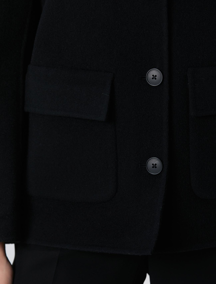 Network Kadın Limited Siyah Yün karışımlı Astarsız Ceket Network Kadın Limited Siyah Yün karışımlı Astarsız Ceket