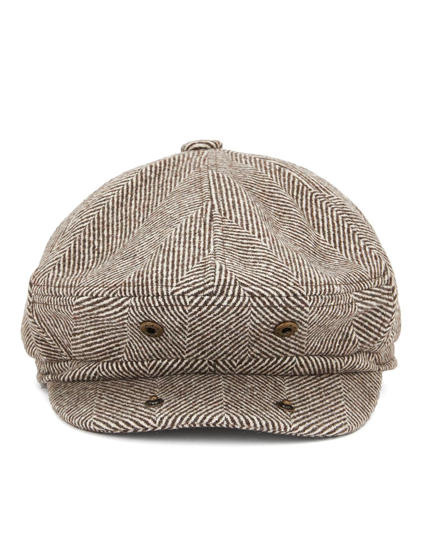 Network Erkek Kahverengi Yün Karışımlı Şapka