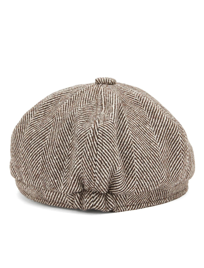 Network Erkek Kahverengi Yün Karışımlı Şapka