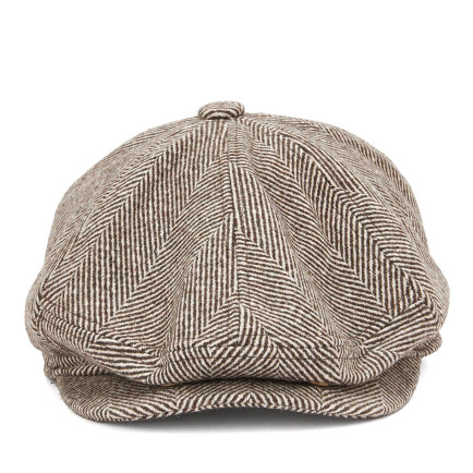 Network Erkek Kahverengi Yün Karışımlı Şapka