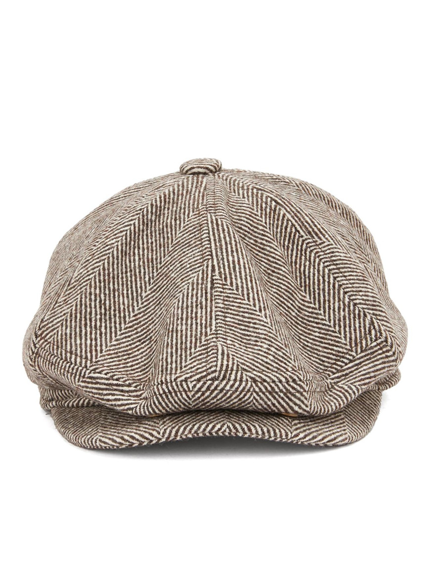 Network Erkek Kahverengi Yün Karışımlı Şapka