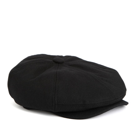 Network Erkek Siyah Yün Karışımlı Şapka