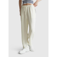 Kadın Krem Beli Bağcıklı Cepli Pantolon Kadın Krem Beli Bağcıklı Cepli Pantolon