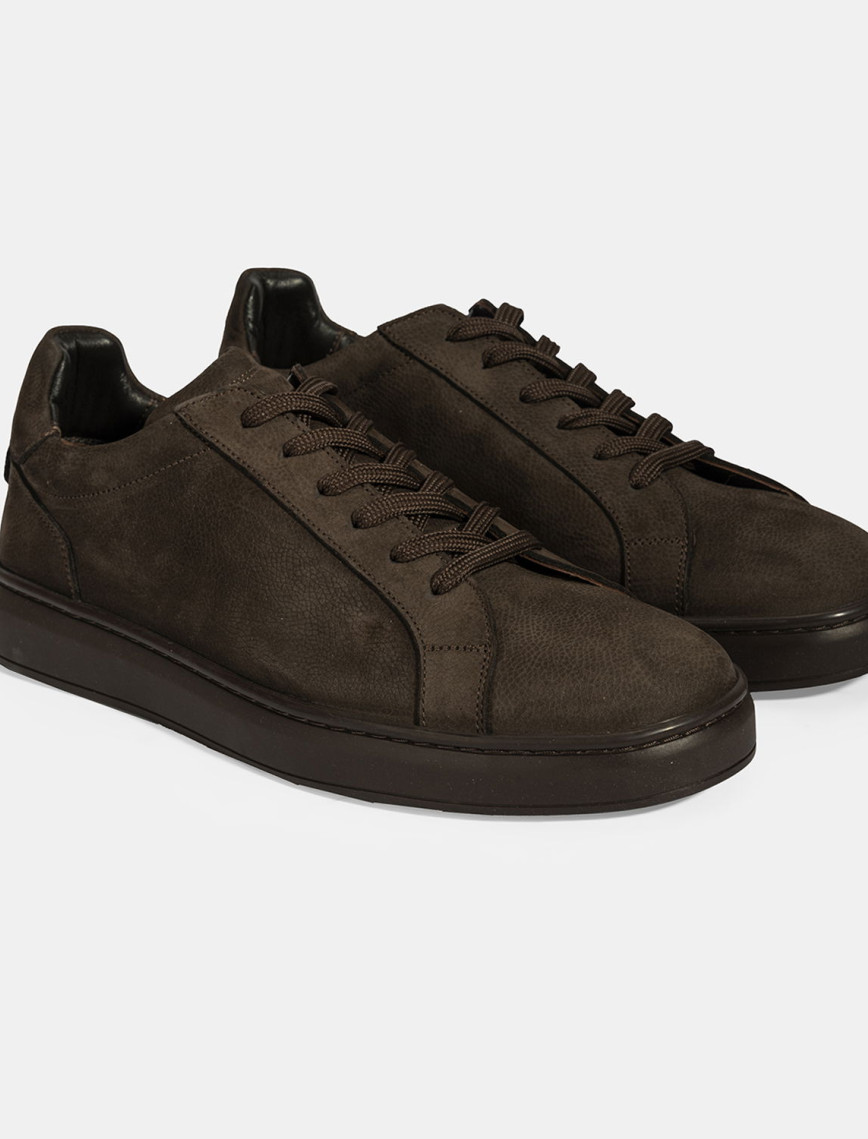 Erkek Siyah Bağcıklı Günlük Nubuk Deri Ayakkabı Erkek Siyah Bağcıklı Günlük Nubuk Deri Ayakkabı