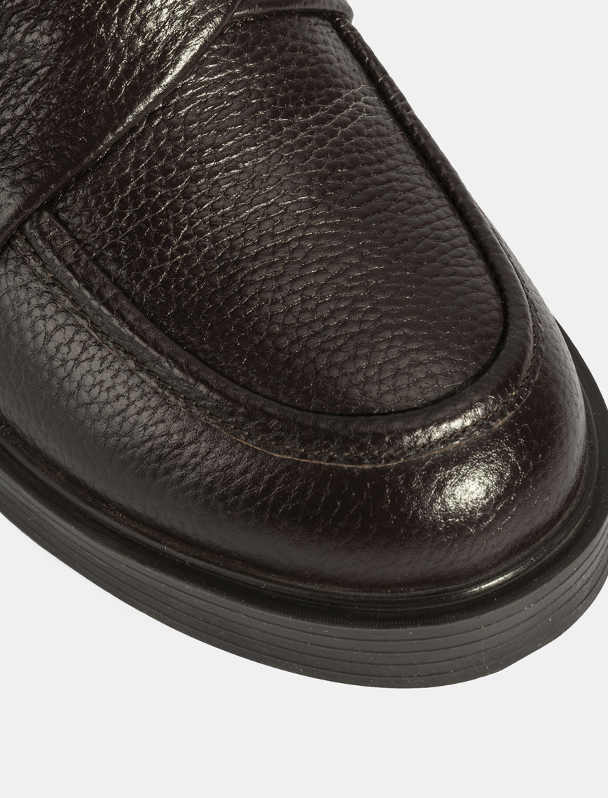 Kadın Kahve Deri Loafer Kadın Kahve Deri Loafer