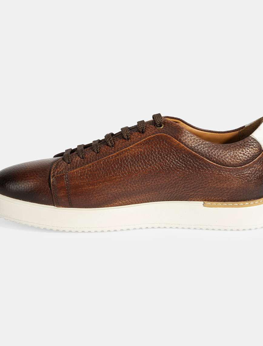 Erkek Taba Bağcıklı Günlük Deri Ayakkabı Erkek Taba Bağcıklı Günlük Deri Ayakkabı