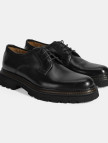 Erkek Siyah Bağcıklı Günlük Deri Ayakkabı Erkek Siyah Bağcıklı Günlük Deri Ayakkabı