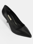 Kadın Siyah Deri Stiletto Kadın Siyah Deri Stiletto