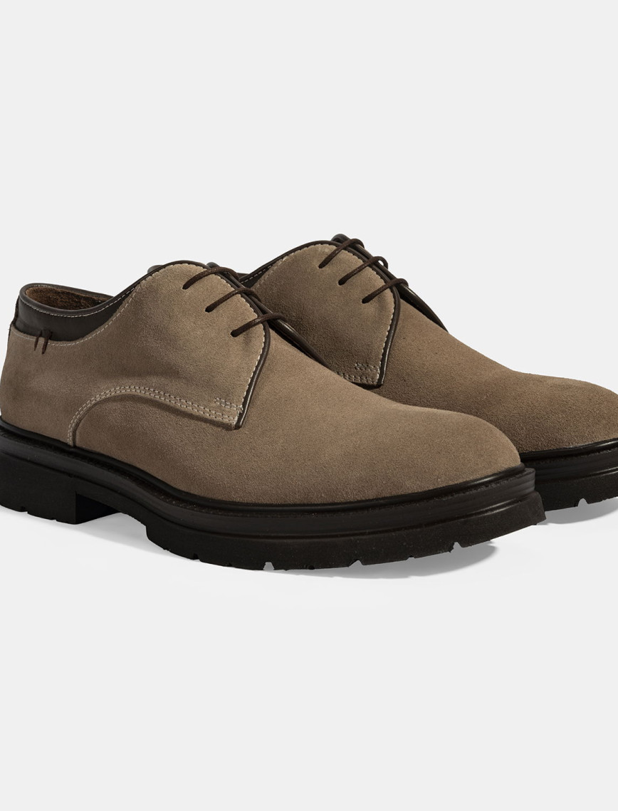 Erkek Kahve Bağcıklı Süet Günlük Ayakkabı Erkek Kahve Bağcıklı Süet Günlük Ayakkabı