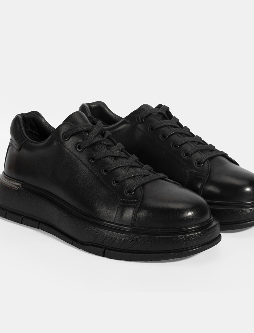 Erkek Siyah DesaComfort Bağcıklı Deri Günlük Ayakkabı Erkek Siyah DesaComfort Bağcıklı Deri Günlük Ayakkabı