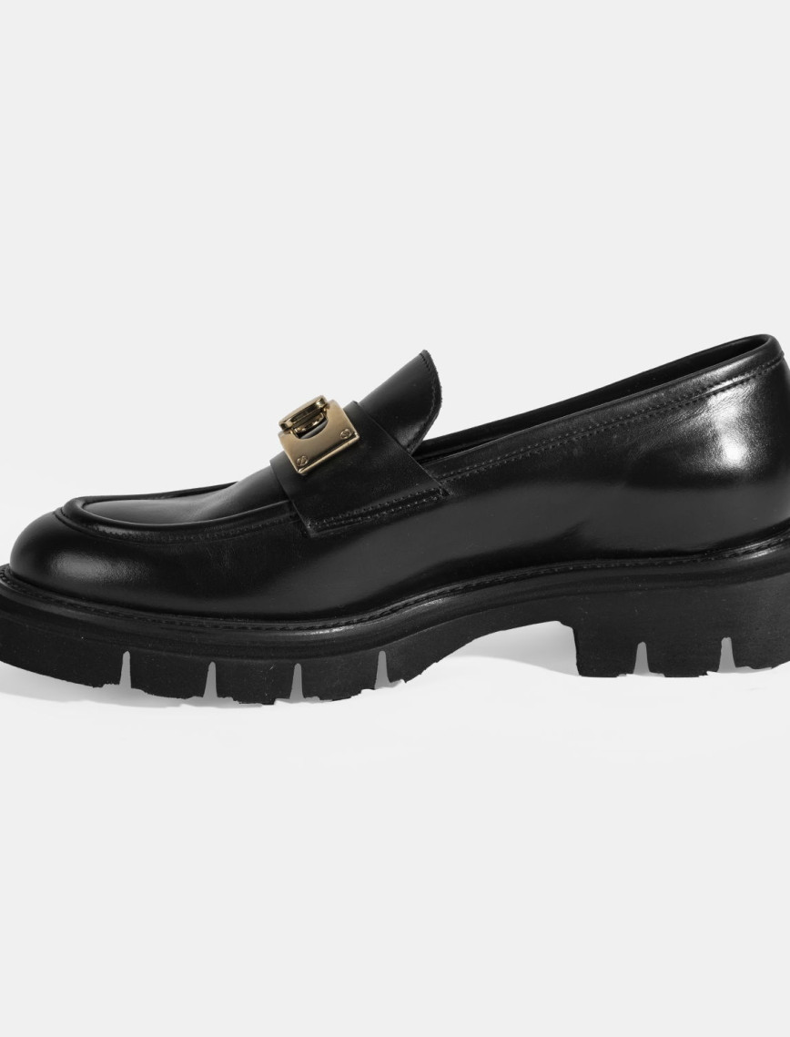 Luca Grossi Kadın Siyah Toka Detaylı Deri Loafer Luca Grossi Kadın Siyah Toka Detaylı Deri Loafer