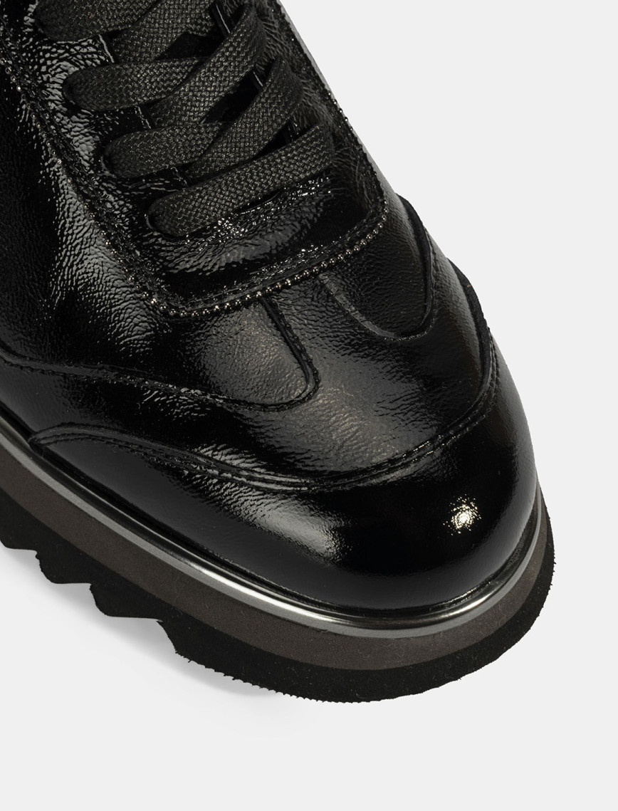 Luca Grossi Kadın Siyah Bağcıklı Rugan Spor Ayakkabı Luca Grossi Kadın Siyah Bağcıklı Rugan Spor Ayakkabı