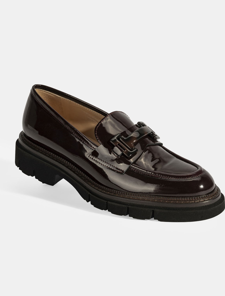 Luca Grossi Kadın Bordo Toka Detaylı Rugan Loafer Luca Grossi Kadın Bordo Toka Detaylı Rugan Loafer