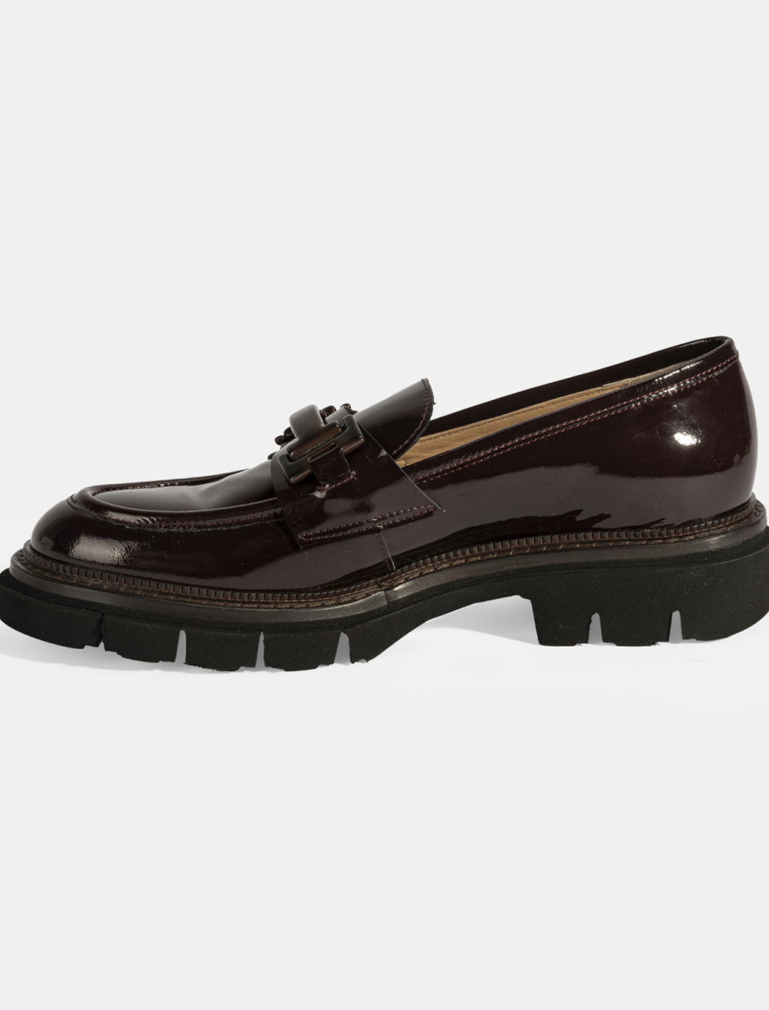 Luca Grossi Kadın Bordo Toka Detaylı Rugan Loafer Luca Grossi Kadın Bordo Toka Detaylı Rugan Loafer