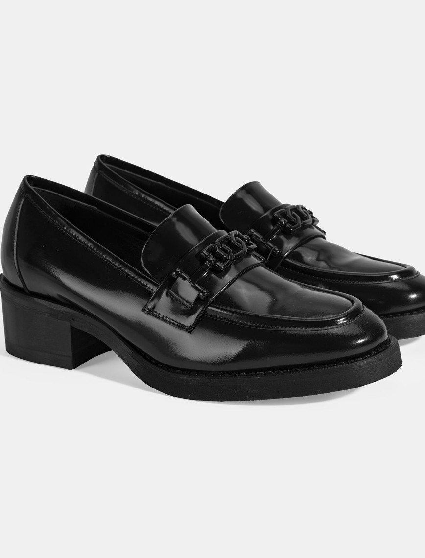 Luca Grossi Kadın Kahve Toka Detaylı Deri Loafer Luca Grossi Kadın Kahve Toka Detaylı Deri Loafer