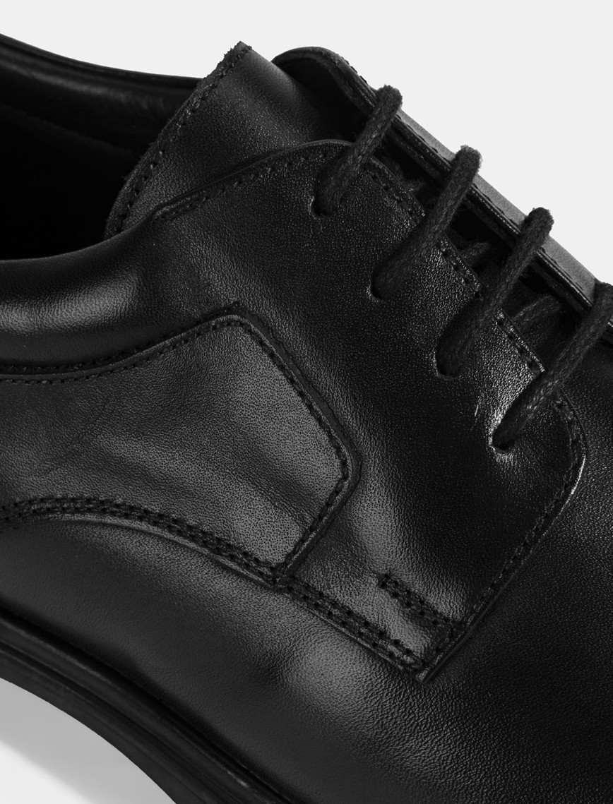 Erkek Siyah Klasik Deri Ayakkabı Erkek Siyah Klasik Deri Ayakkabı