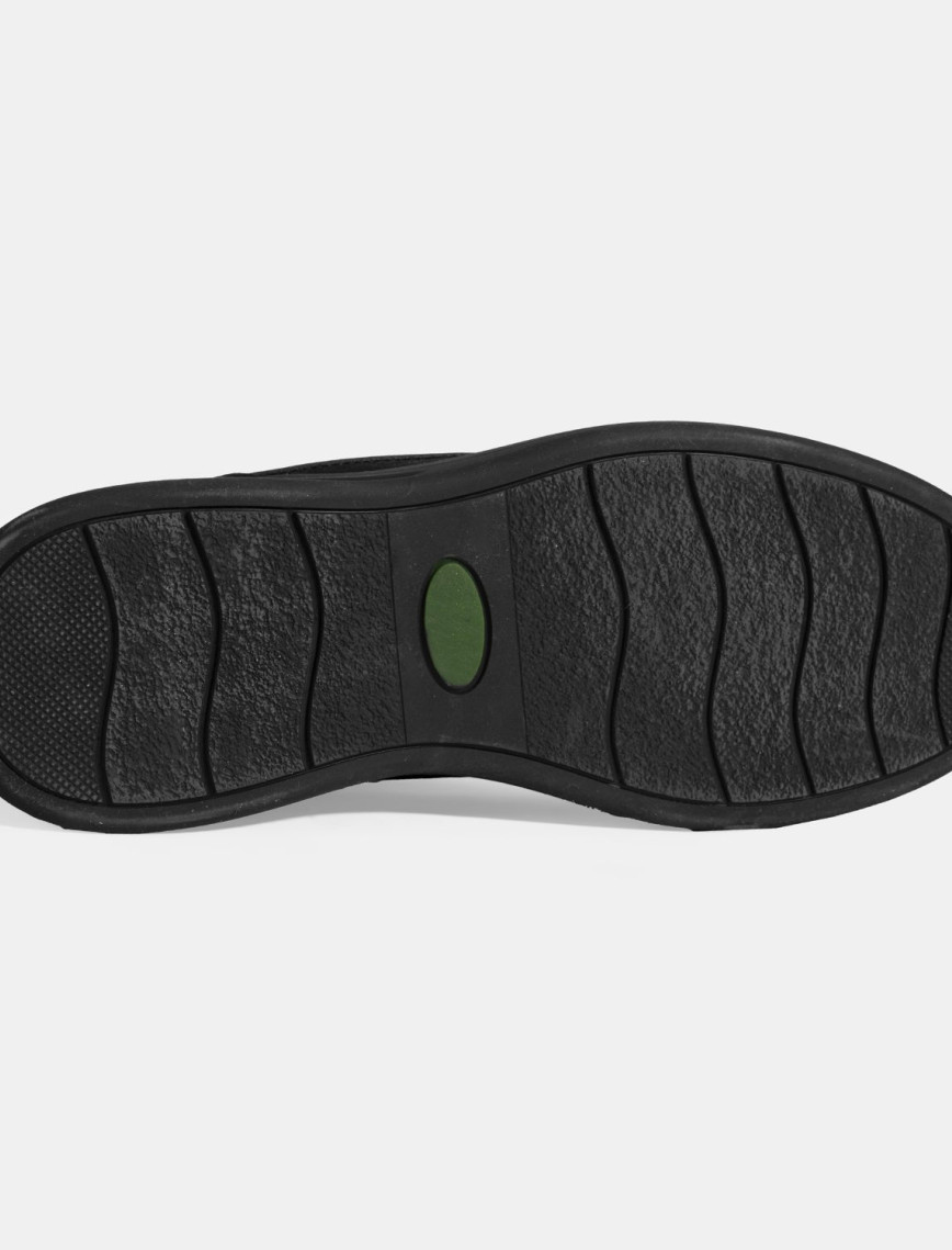 Erkek Siyah Bağcıklı Nubuk Deri Spor Ayakkabı Erkek Siyah Bağcıklı Nubuk Deri Spor Ayakkabı